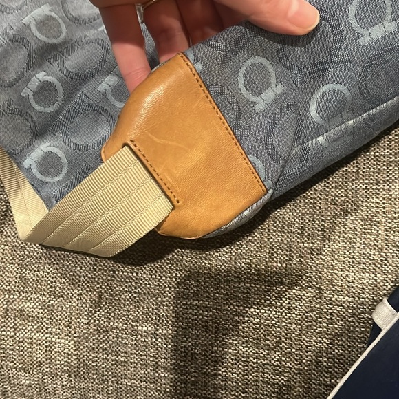 Salvatore Ferragamo denim leather shoulder bag - Picture 7 of 11